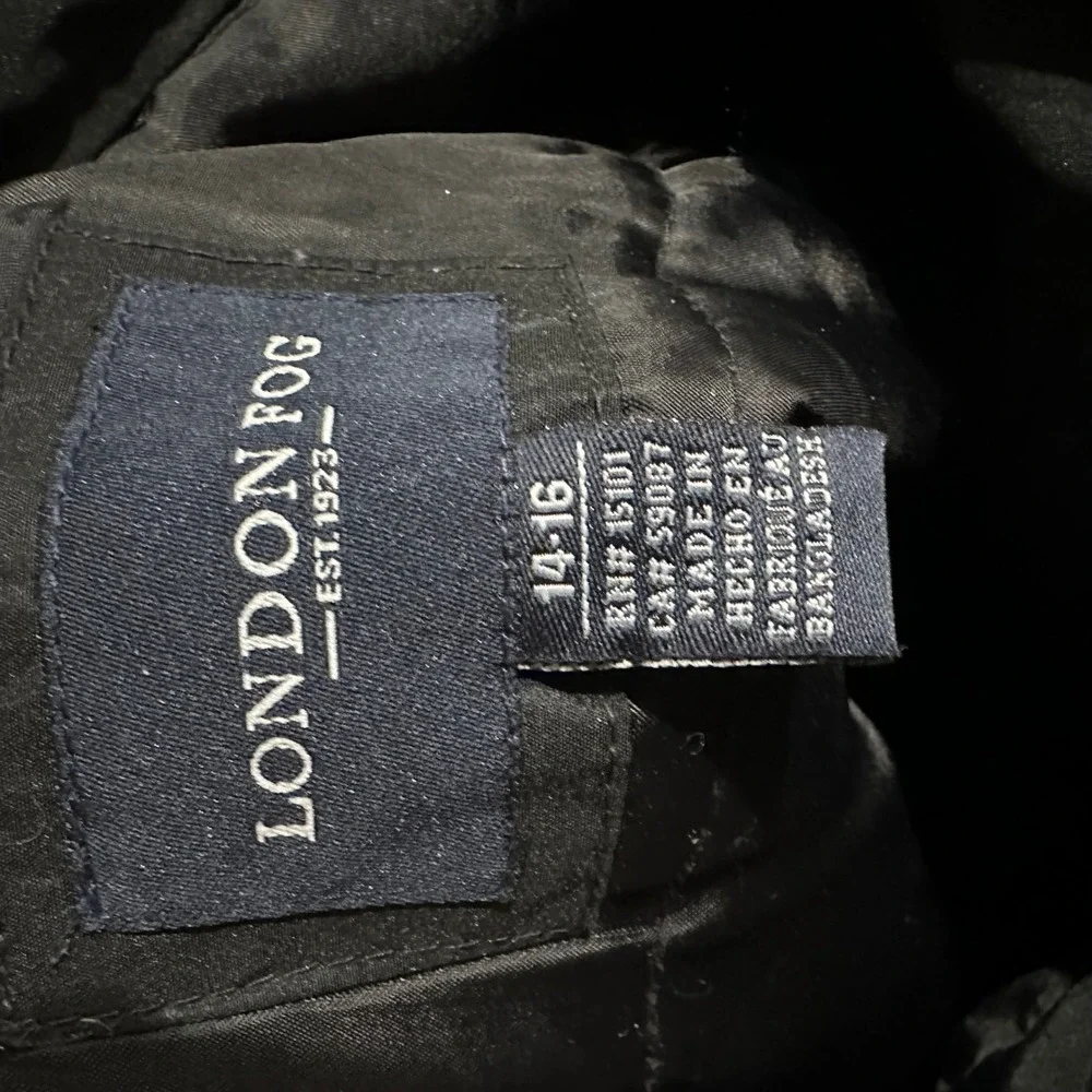 LONDON‎ FOG Kids Black Insulated Snow Ski Pants Size 14-16 Waterproof Winter